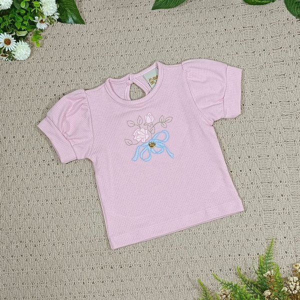 8020 conjunto jeans infantil menina florzinha 4