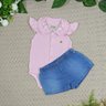 8021 conjunto jeans com body infantil menina florzinha 2