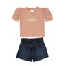 8030 conjunto jeans infantil menina fofurinha 1