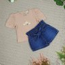8030 conjunto jeans infantil menina fofurinha 2