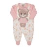 8043 macaca jardineira bebe menina love bear 1