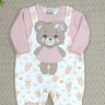 8043 macaca jardineira bebe menina love bear 4