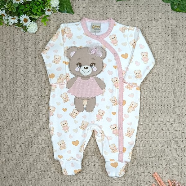 8044 macacao bebe menina love bear 2