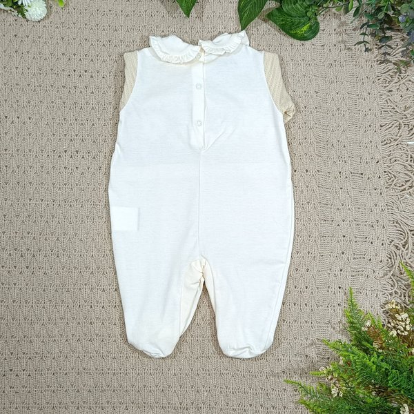 8077 macacao bebe menina flowers 5