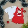 8080 jardineira com camiseta bebe menina natal 2