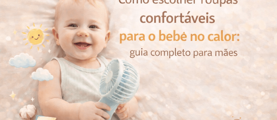 Como escolher roupas confortáveis para o bebê no calor: guia completo para mães