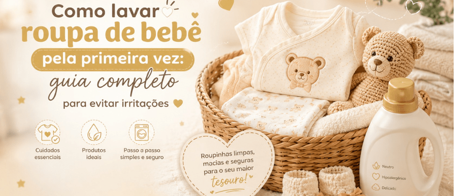 Como Lavar Roupa de Bebê Pela Primeira Vez: Guia Completo para Evitar Irritações