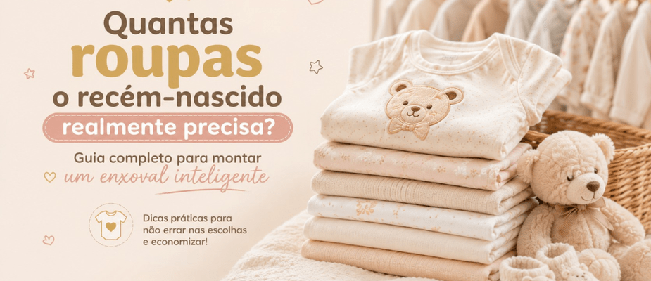 Quantas Roupas o Recém-Nascido Realmente Precisa? Guia Completo para Montar um Enxoval Inteligente